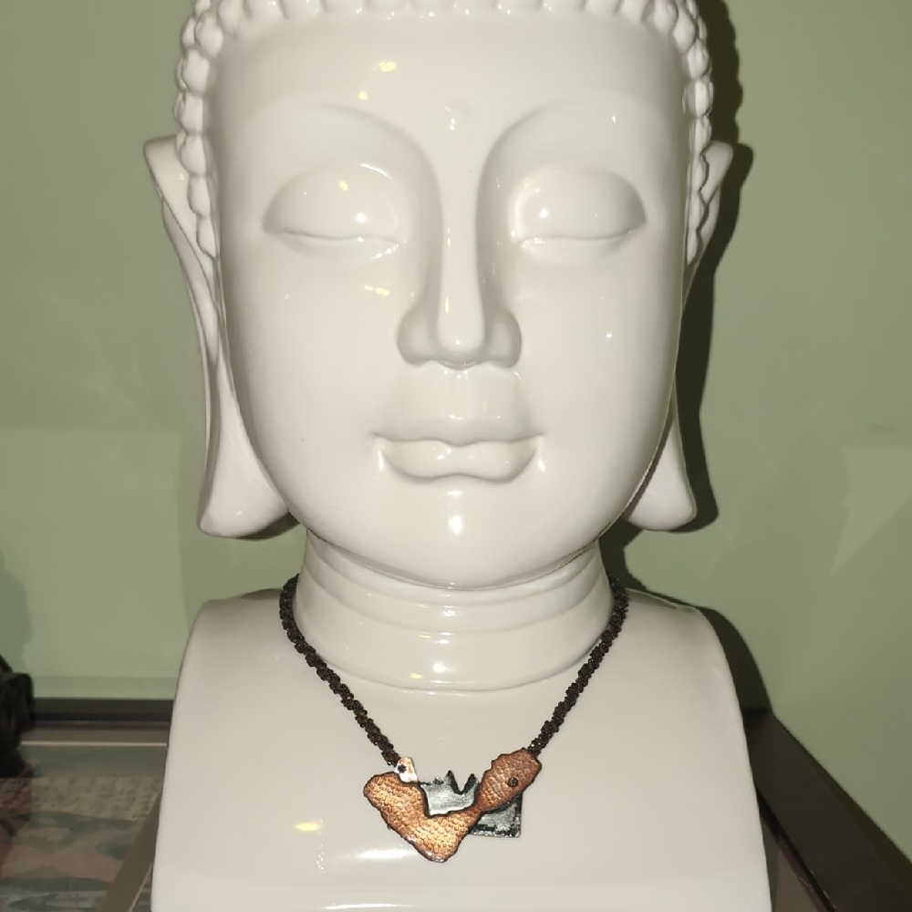 Handmade Copper and Silver Necklace
